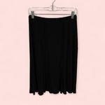 Vintage Y2K jersey slinky black elastic waist pull on skirt mini whimsigoth Size M Photo 2