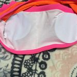 Neon Orange Pink Trim One Shoulder Bikini Top Size undefined Photo 6