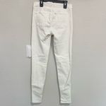 J Brand Rare Willow Blanc Super Skinny White Moto Jeans Size 27 Midrise Photo 5