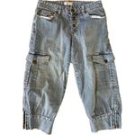 Metro  7 Cropped/Cargo Button Up Jeans Photo 0