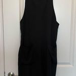New Look Black Cropped Overalls Photo 11
