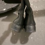 Tory Burch  Black Christy Tumbled Leather Stretch Riding Boots Photo 7