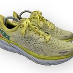 Hoka Womens size 9.5 B Clifton 8 Yellow Running Sneakers 1119394 Photo 0