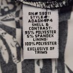 Sangria  Black and White Print Dress NWT Size 14 Blouson Dress Photo 10