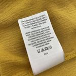 Terra & Sky 2X Peasant Top Crinkle Long Sleeve Woven Apple Juice Yellow Gold Photo 11