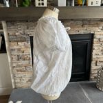 Harvé Benard Harve Benard White Puff Sleeve Blouse with Smocked Ruffled Details Photo 7