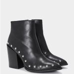 Nasty Gal Black Studded Leather Booties Photo 0