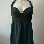 Proenza Schouler Silk Size 6 Halter Twist Back Bustier Green Gray Top Blouse Photo 0