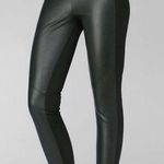 Paige Leather Leggings Green Paloma S Ponte Panel Pants Photo 0