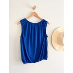 Madewell | NWT Bubble Tee in Brilliant Sapphire Blue | Sz M Photo 7