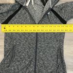 New Balance Heather Black & White Long Sleeve Zip Up Front Side Pockets Jacket Photo 10