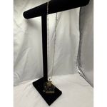 Vintage 30” Parklane Lucite Golden Elephant Pendant Necklace Gold Photo 1