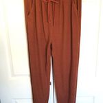 Rust Orange Ribbed Cropped Sweatshirt and Jogger Set Size M Size M Photo 1