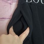 Lounge  BRANDED WAIST AND ANKLE THICK KNIT BLACK JOGGER SWEATPANTS SMALL Photo 4