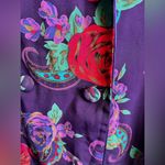 Victoria's Secret Vintage 80s/90s Satin Lounge Jacket Medium Photo 4