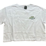 Rip Curl ‎ womens White Tee with Green Logo size s Photo 0