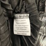 Nasty Gal  Y2K Metallic Disco Maxi Dress Long Sleeve Silver Fairy Goddess Small Photo 7