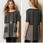 ANTHROPOLOGIE Meadow Rue Mitzie Black Short Sleeves‎ Short Tunic Dress Size S Photo 1