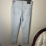 Madewell  The Mom Jean High Waist Ripped Distressed Raw Hem Jeans Size 27 Photo 3