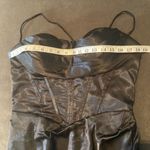 Women’s Black Full Length Prom Party Dress Criss Cross Straps & Leg Slit Size 10 Photo 8