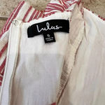 Lulus S Sleeveless Emilia Rae White and Red Striped Ruffle Culotte Jumpsuit Photo 12