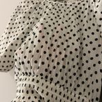 Moon River Polka Dot Puff Sleeve Maxi Dress Photo 2