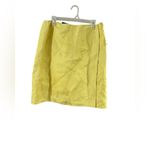 Ellen Tracy NWT Linda Allard  Yellow Linen Skirt Photo 1