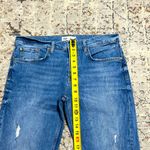 ZARA high rise distressed jeans size 8 baggy loose fit ankle cropped length Photo 6