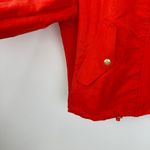 J.Crew  Collection Lightweight Bomber Jacket Relaxed Gold Buttons Red XS NWT Photo 12