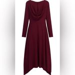 Zanzea  Deep Red Hooded Top size S Photo 3