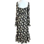 ASTR the Label Bohemian Gypsy Floral Midi Maxi Peasant Dress Size Small Photo 3