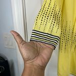 Ming Wang  knitwear cardigan - yellow/black/white with dotted pattern - Sz Small Photo 2