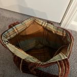 Shoulder Bag Women Corduroy Tote Velvety Rust Brown Fall Photo 3