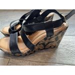 BORN Sudo Wedge Sandals‎ Size 10 Leather Straps NWOT Slingback shoes Black Shoe Photo 3