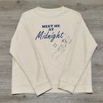 Women's Midnight Sweatshirt Cream size 2XL Graphic Pullover Long Sleeve Photo 0
