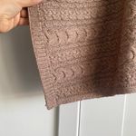 Rachel Zoe Women's Tan Cream Cable Knit Turtle Neck Poncho - One Size - NWT Photo 3