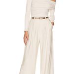 Susana Monaco NWT Gathered Top in Blanched Almond Size M Photo 3