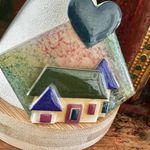 House Pins® by Lucinda – Heart & House Dimensional Resin Brooch Photo 2