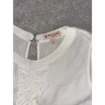 Brooks Brothers Red Fleece Sleeveless Ruffle Blouse top women's 2 Viscose Photo 3