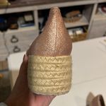 Rose gold glitter espadrilles women’s size 39 lace up Pink Photo 9