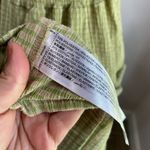 Mango  Gingham Check Midi Dress Size 6 Green Tan Square Neck Summer Cottagecore Photo 9