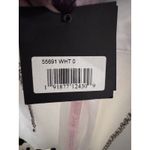 Mac Duggal  55691 White Rhinestone Strap Satin Mini Dress Size 0 NWT MSRP $238 Photo 5