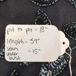 Adrianna Papell NWT Navy Twilight Floral Beaded Halter Floor Length Dress Sz 10 Photo 12