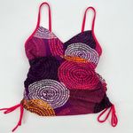 prAna  Moorea Purple Geometric Print Swim Tankini Sz S Photo 1
