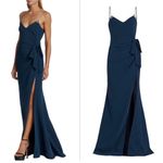 Cinq à Sept cinq a sept Ellie crystal-strap high slot gown maxi dress Photo 8