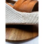 BOC Born Wedge Sandal Maureen T Strap Suede Orange Size 9‎ 40.5 Photo 8