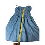 No Boundaries  chambray spaghetti strap blue Jean dress size small 3/5 Photo 2