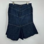 American Vintage Vintage Y2K Denim Midi Skirt Size 12 Whimsical Streetwear Early 2000s Photo 1