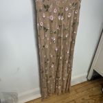 Mac Duggal  9086 Embellished High Neck Flutter Sleeve Gown Size 6 Nude Pink Photo 6