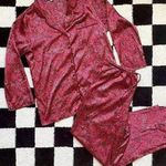 Victoria's Secret Victoria’s Secret Red Snakeskin PJ Set Photo 0